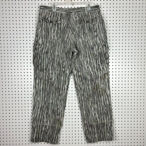 Treebark Vintage Camo Cargo Pants 36x32 Baggy Y2K 90s Hunting Camouflage Wide - Picture 1 of 5